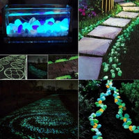 Load image into Gallery viewer, Glow in the Dark Garden Pebbles