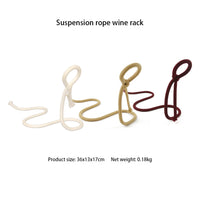 Load image into Gallery viewer, Suspended Rope Wine Bottle