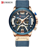 Load image into Gallery viewer, Military Leather Chronograph Wristwatch