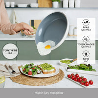 Load image into Gallery viewer, Karaca Swiss Crystal 6 Pieces Midi Pan and Cookware Set - Creamy