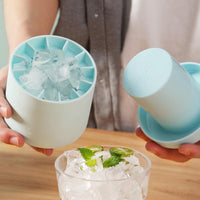 Load image into Gallery viewer, Silicone Cylinder Portable Ice Maker Bucket