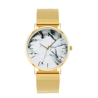 Load image into Gallery viewer, Fashion Rose Gold Mesh Band Creative Marble Female Wrist Watch Luxury Women Quartz Watches Gifts Relogio Feminino Drop Shipping
