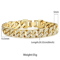 Load image into Gallery viewer, Miami Gold Curb Cuban Bracelet