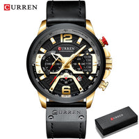 Load image into Gallery viewer, Military Leather Chronograph Wristwatch