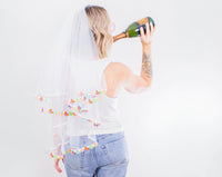 Load image into Gallery viewer, 90's Retro Butterfly Bachelorette Party Veil