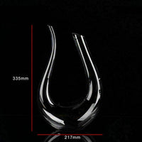 Load image into Gallery viewer, Crystal U-shaped 1500ml Wine Decanter