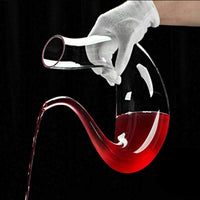 Load image into Gallery viewer, Crystal U-shaped 1500ml Wine Decanter