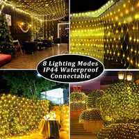 Load image into Gallery viewer, Net Mesh Solar Fairy Lights