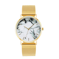 Load image into Gallery viewer, Fashion Rose Gold Mesh Band Creative Marble Female Wrist Watch Luxury Women Quartz Watches Gifts Relogio Feminino Drop Shipping