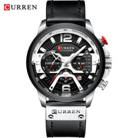 Load image into Gallery viewer, Military Leather Chronograph Wristwatch