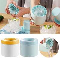 Load image into Gallery viewer, Silicone Cylinder Portable Ice Maker Bucket