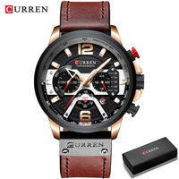 Load image into Gallery viewer, Military Leather Chronograph Wristwatch