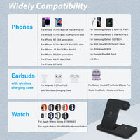 Load image into Gallery viewer, 3in1 Wireless Fast Charger Dock Station