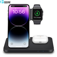 Load image into Gallery viewer, 3in1 Wireless Fast Charger Dock Station