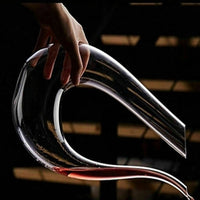 Load image into Gallery viewer, Crystal U-shaped 1500ml Wine Decanter