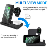 Load image into Gallery viewer, 3in1 Wireless Fast Charger Dock Station